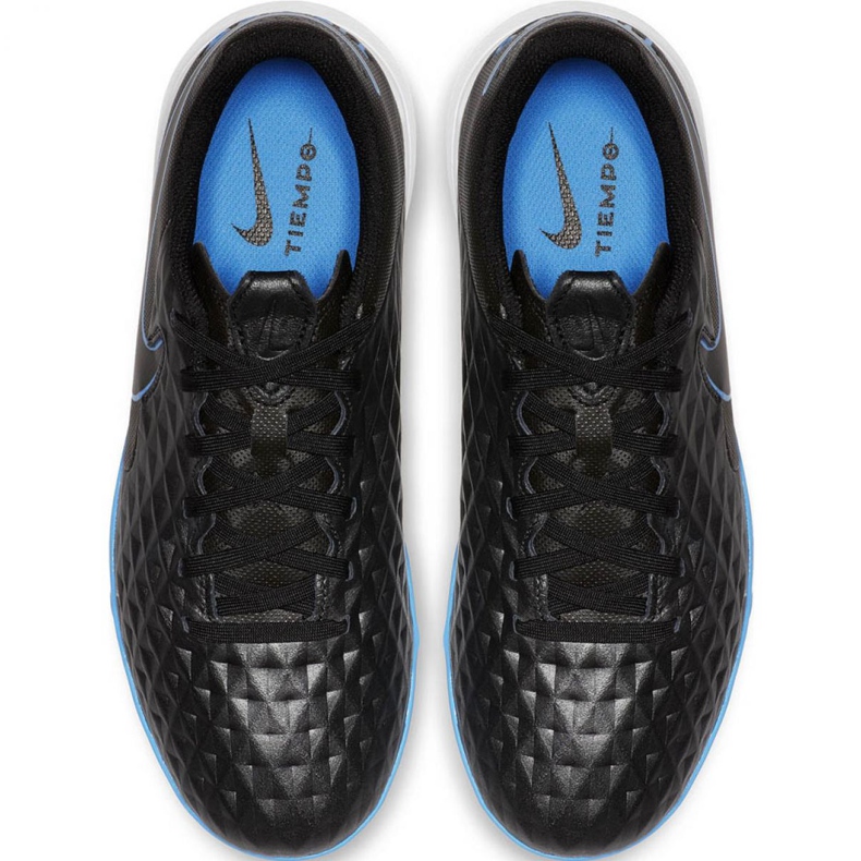 Chuteiras Nike Tiempo Legend 8 Academy Tf Jr AT5736 004 pretas preto preto 1