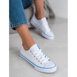 SHELOVET Tênis branco clássico 1