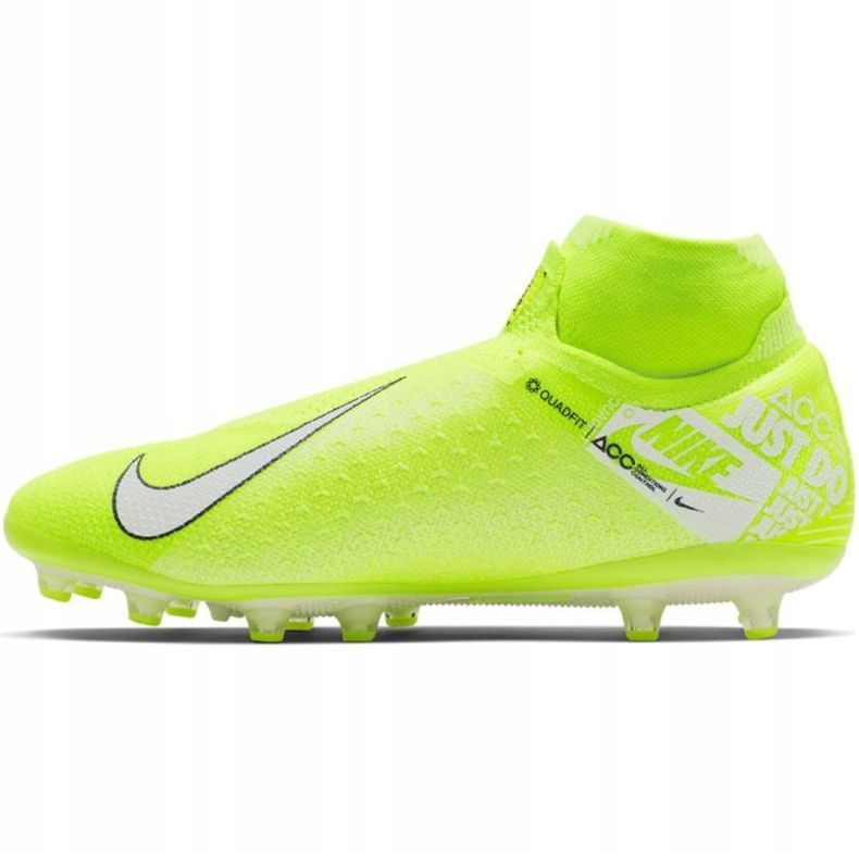 Chuteiras Nike Phantom Vsn Elite Df Ag Pro M AO3261-717 amarelo amarelo 1