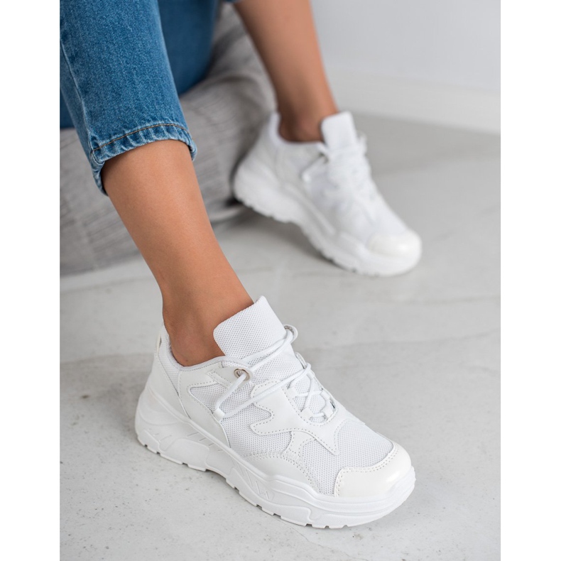 Small Swan Tênis com cordões branco 2 Small Swan Tênis com cordões branco 2
