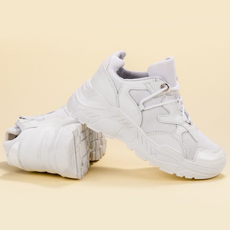 Small Swan Tênis com cordões branco 1