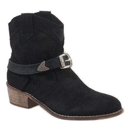 Botas de cowboy pretas BS-6821 preto 1