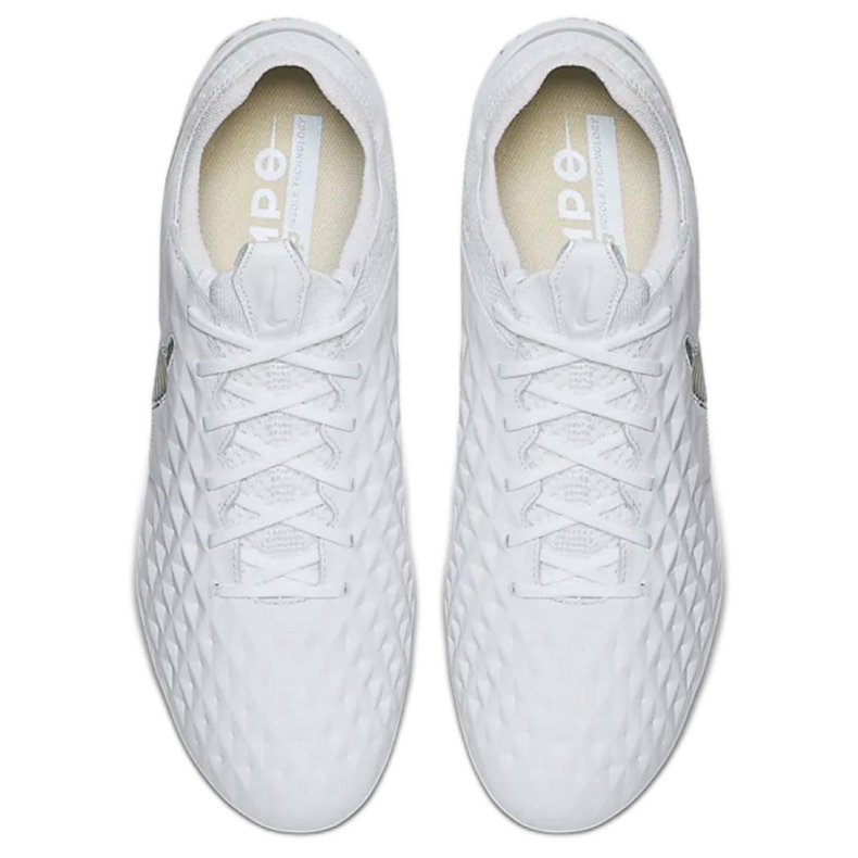 Chuteira Nike Tiempo Legend 8 Elite SG-Pro Ac M AT5900-100 branco branco 2