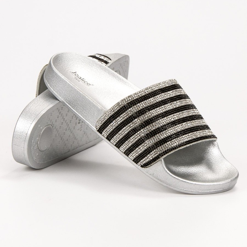 SHELOVET Chinelos de borracha preto cinza 1