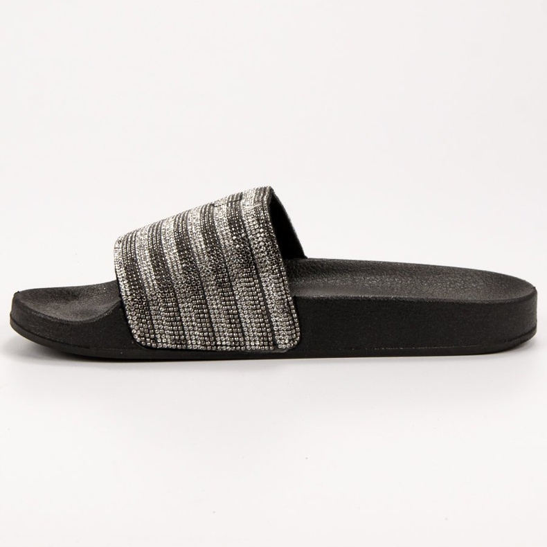 SHELOVET Chinelos de borracha preto cinza 1