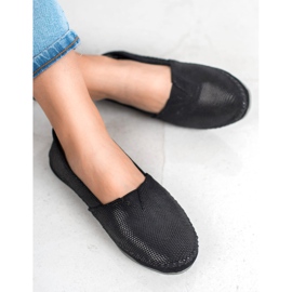 Filippo Sapatilhas de couro preto 1