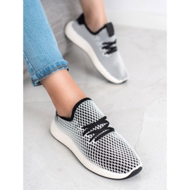 SHELOVET Sapatos Deslizantes da Moda branco preto 1