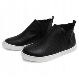 Tênis de cunha alta creepers 5773 preto 1