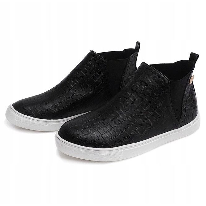 Tênis de cunha alta creepers 5773 preto 1