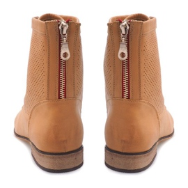Botas Openwork 122-35 Camel marrom 2