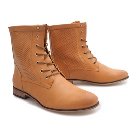 Botas Openwork 122-35 Camel marrom 1