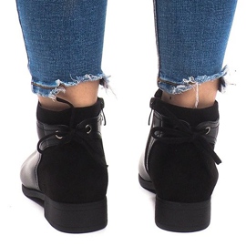 Botas sólidas quentes chelsea J606 pretas preto 1