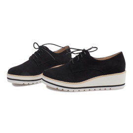 Sapatos de jazz em cunha LM-029 preto 1