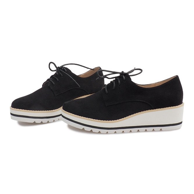 Sapatos de jazz em cunha LM-029 preto 1