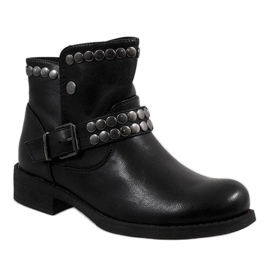 Marquiiz Botas decoradas pretas HUQ-008 preto 1