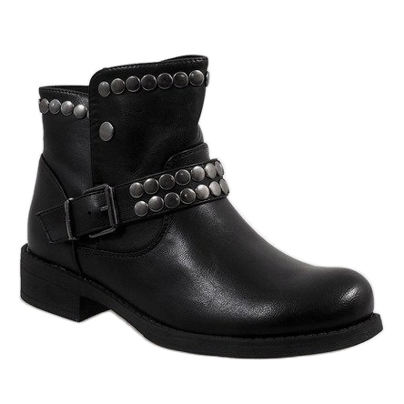 Marquiiz Botas decoradas pretas HUQ-008 preto 1