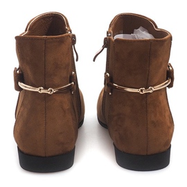 Botas de camurça com elástico 3670 Camel castanho 1