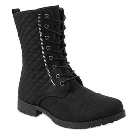 Botas acolchoadas pretas B01 preto 1