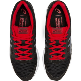 Sapatos Asics Gel Contend 5 M 1011A256 005 preto vermelho 1