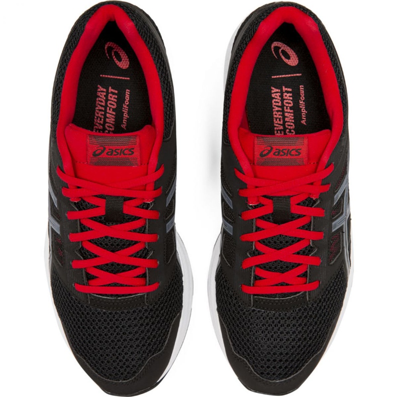 Sapatos Asics Gel Contend 5 M 1011A256 005 preto vermelho 1