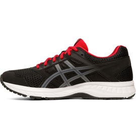 Sapatos Asics Gel Contend 5 M 1011A256 005 preto vermelho 2