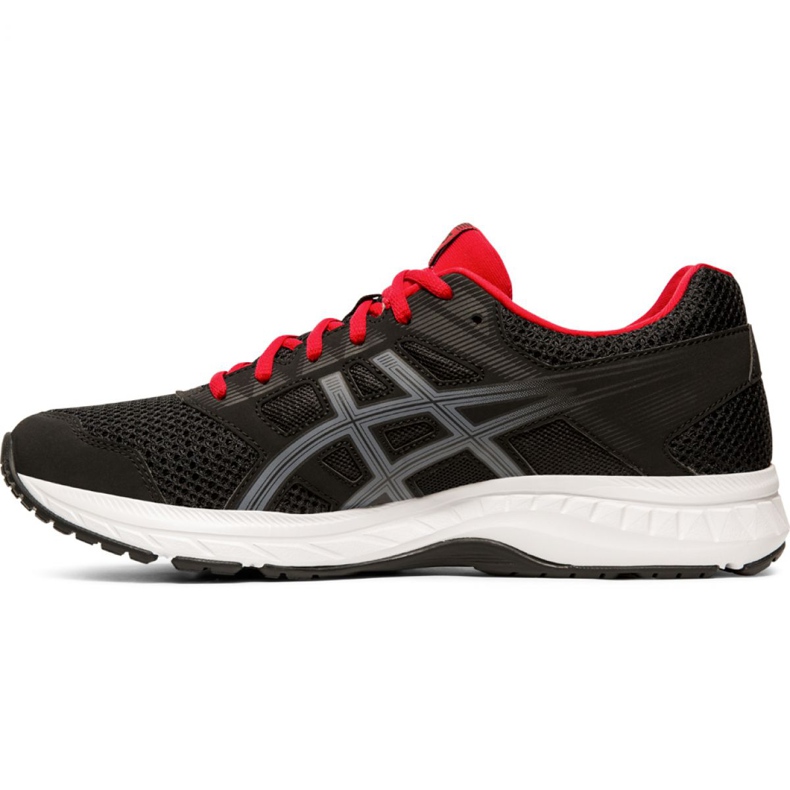 Sapatos Asics Gel Contend 5 M 1011A256 005 preto vermelho 2