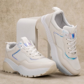 SHELOVET Tênis com cordões branco 2
