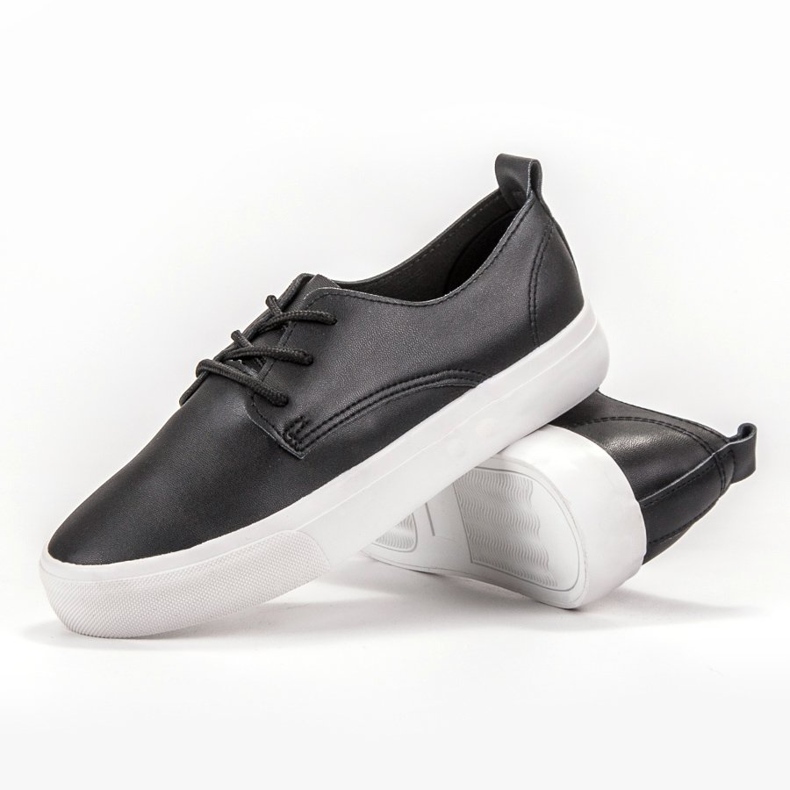 Seastar Sapatos de couro ecológico preto 2