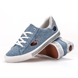 Kylie Tênis Com Brilho azul 1