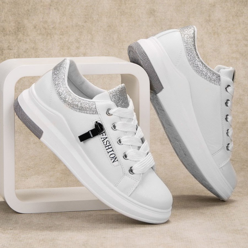 SHELOVET Calçados esportivos da moda branco 2