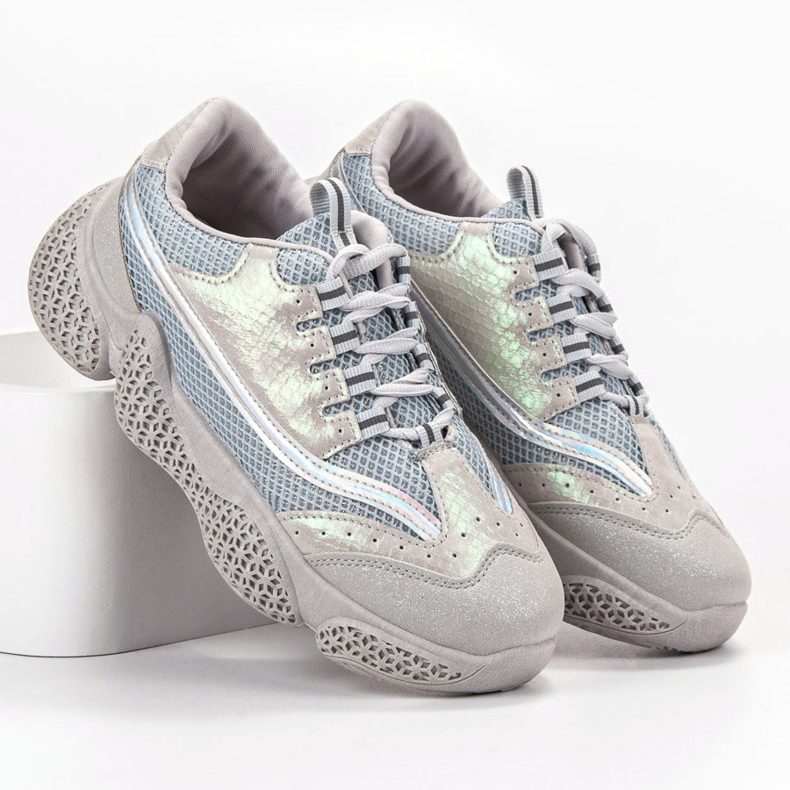 SHELOVET Calçados Esportivos da Moda cinza 2