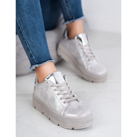 Bestelle Calçados Esportivos Prateados cinza 2