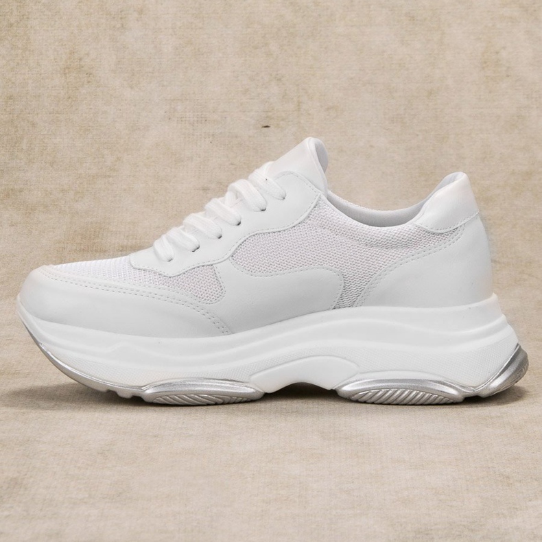 Ideal Shoes Tênis branco claro 1