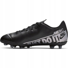 Chuteiras Nike Mercurial Vapor 13 Club FG / MG Jr AT8161 001 pretas preto preto 2 Chuteiras Nike Mercurial Vapor 13 Club FG / MG Jr AT8161 001 pretas preto preto 2