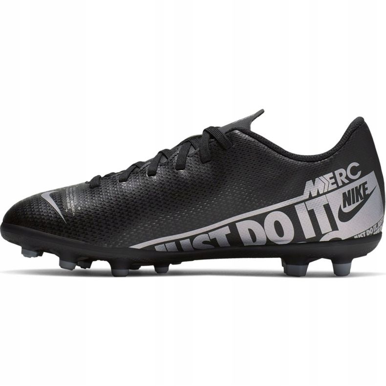 Chuteiras Nike Mercurial Vapor 13 Club FG / MG Jr AT8161 001 pretas preto preto 2 Chuteiras Nike Mercurial Vapor 13 Club FG / MG Jr AT8161 001 pretas preto preto 2