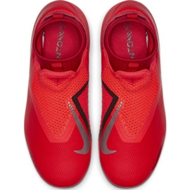 Chuteiras Nike Phantom Vsn Academy Df FG / MG Jr AO3287-600 vermelho vermelho 1