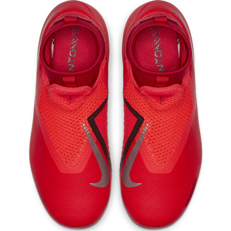Chuteiras Nike Phantom Vsn Academy Df FG / MG Jr AO3287-600 vermelho vermelho 1