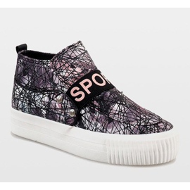 Tênis preto 623 multicolorido 1