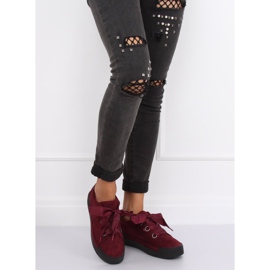Tênis feminino marrom 1018 Wine vermelho 1