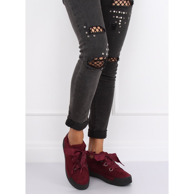 Tênis feminino marrom 1018 Wine vermelho 1