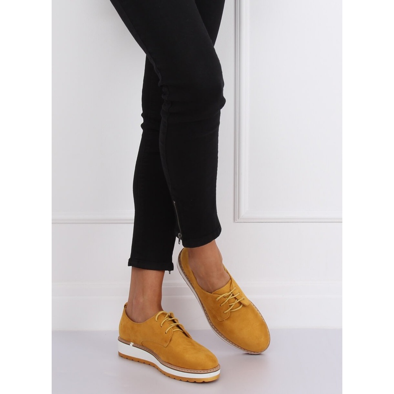 Mocassins amarelos para mulheres C-7225 amarelo 1
