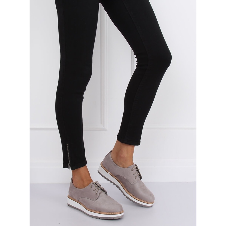 Mocassins cinza feminino C-7225 Gray 1