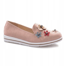 Salto de cunha multi-flor rosa 1