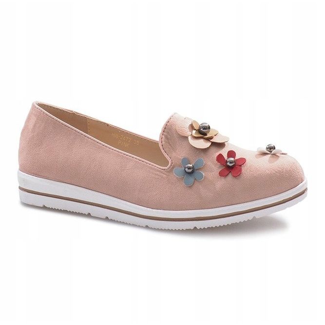 Salto de cunha multi-flor rosa 1