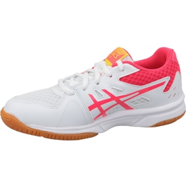 Tênis Asics Upcourt 3 Gs Jr 1074A005-104 de vôlei multicolorido branco 1