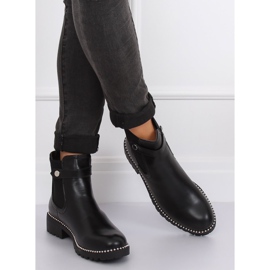 Botas pretas para mulheres Jodhpur botas NC886 pretas preto 2