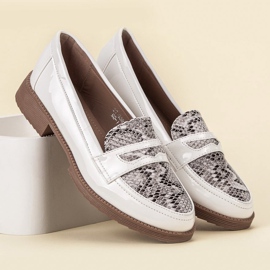 Bestelle Mocassins lacados branco marrom 2