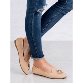 Queentina Senhores com franjas marrom 2