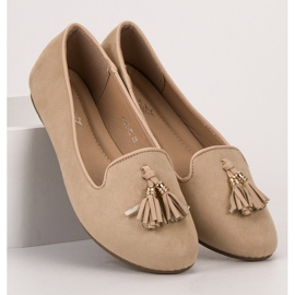 Queentina Senhores com franjas marrom 1