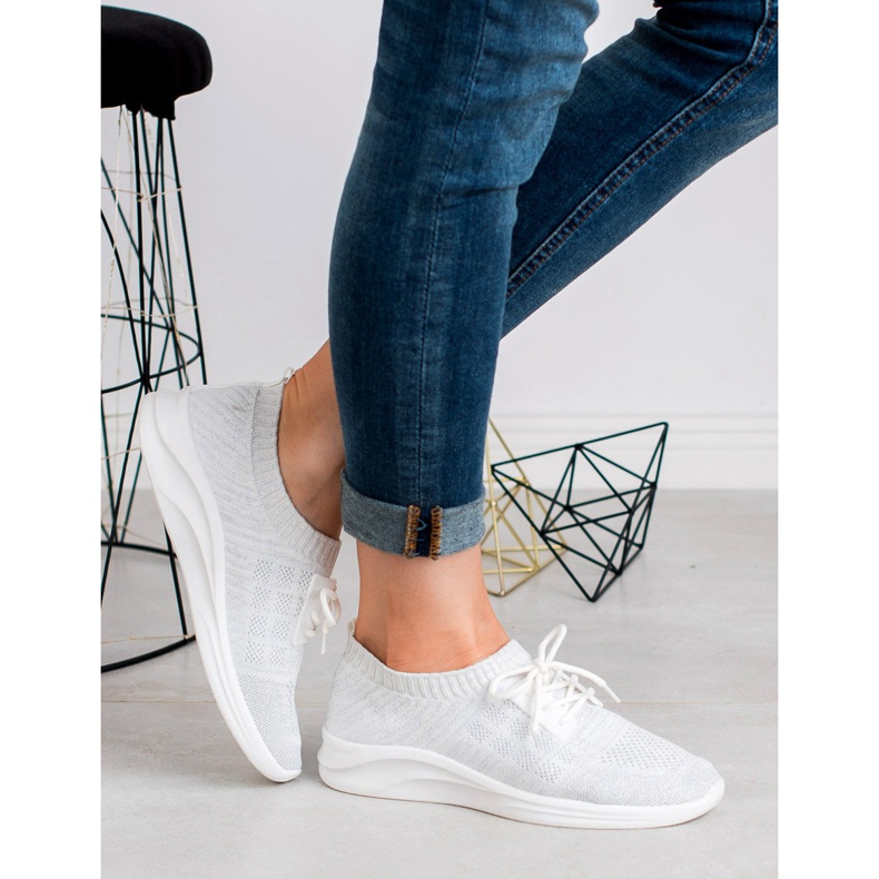 Ideal Shoes Calçado Têxtil Desportivo branco 1